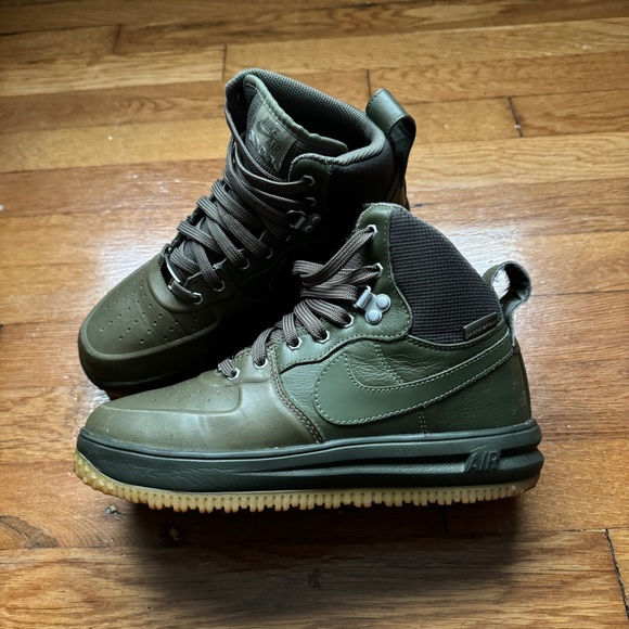 Nike Shoes - Womens Green Nike Air Force One’s High Tops